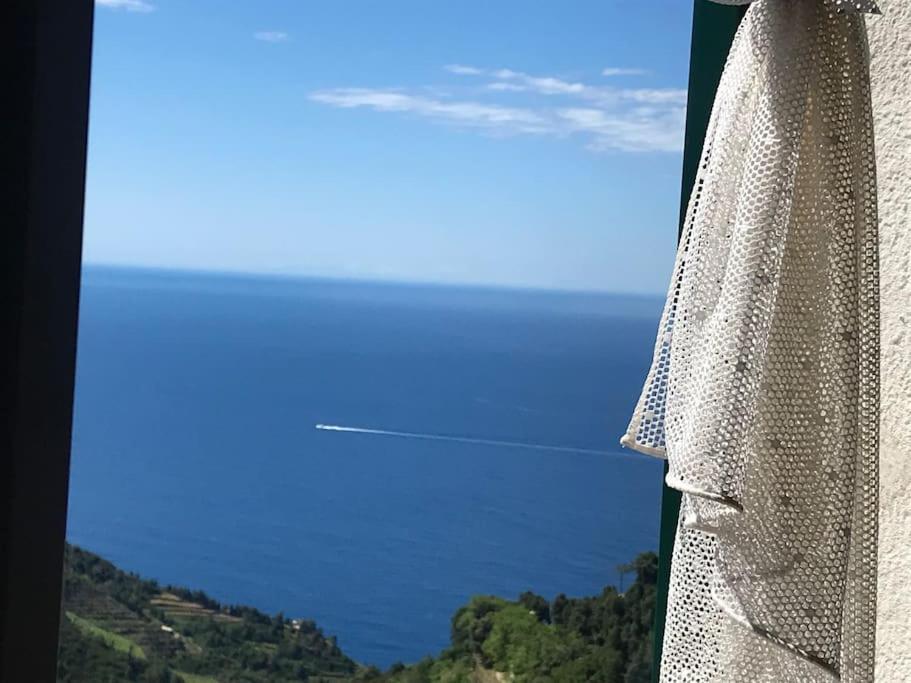 Вилла La Finestra Sul Mare A Drignana Вернацца Экстерьер фото