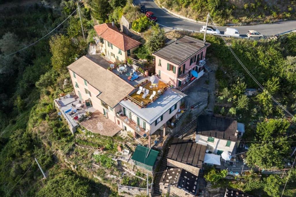 Вилла La Finestra Sul Mare A Drignana Вернацца Экстерьер фото
