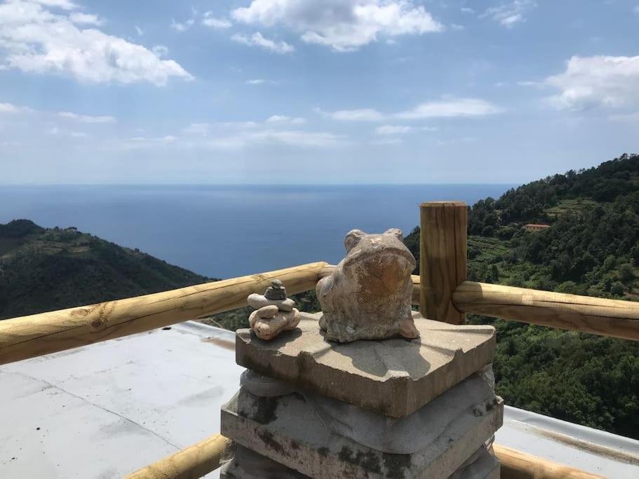 Вилла La Finestra Sul Mare A Drignana Вернацца Экстерьер фото